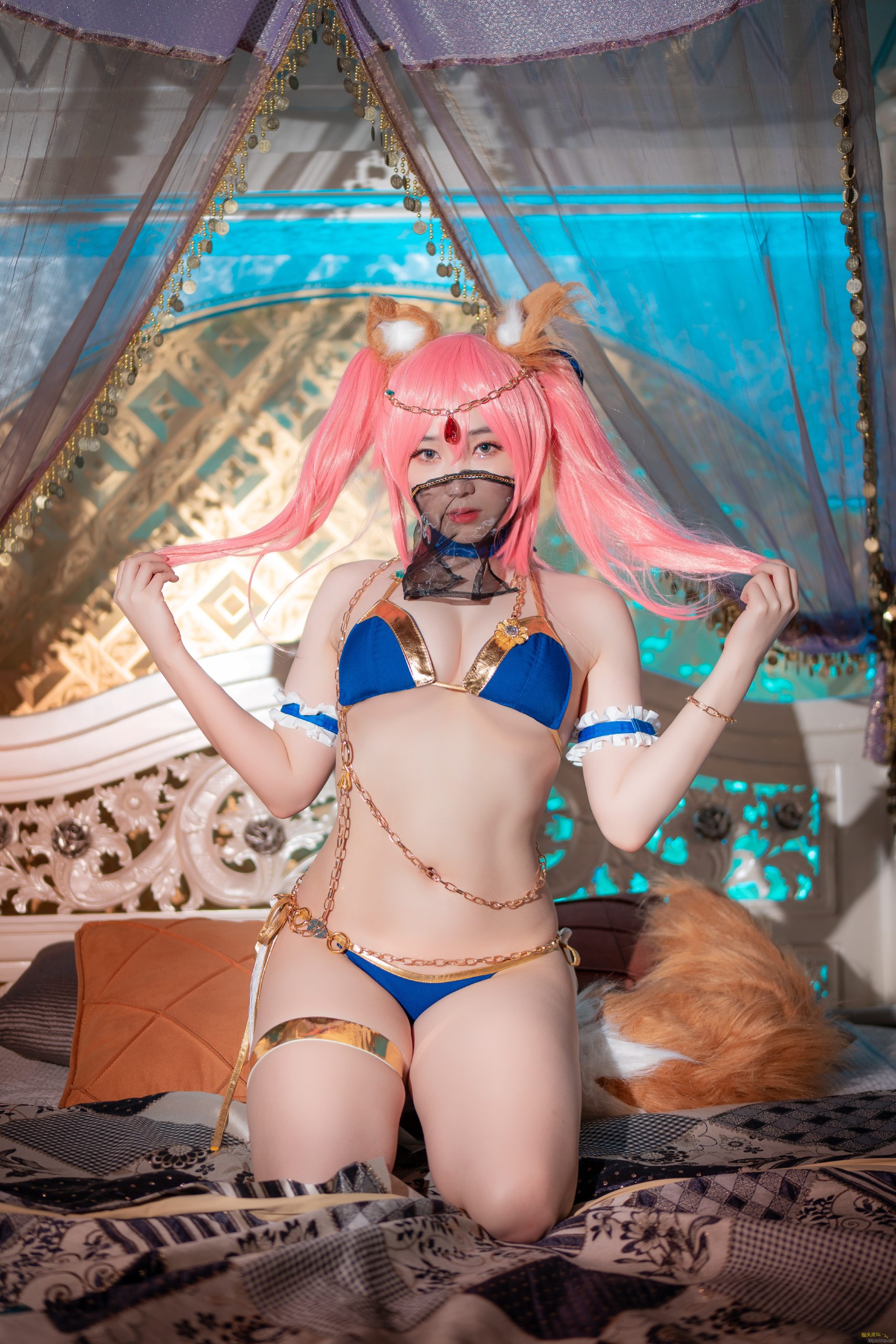 Bambi (밤비) - Cosplay Tamamo + Kama (FGO) [40P-493.75 MB]